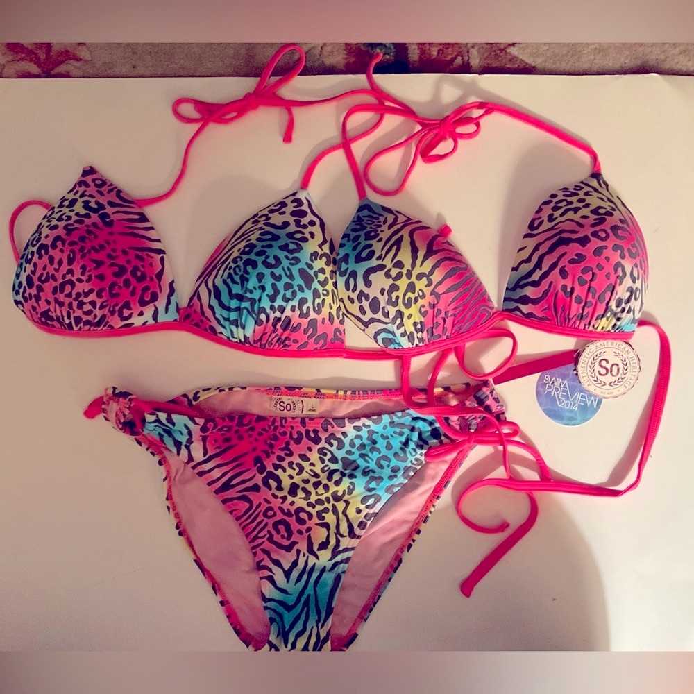Bikini colorful pattern set size Large